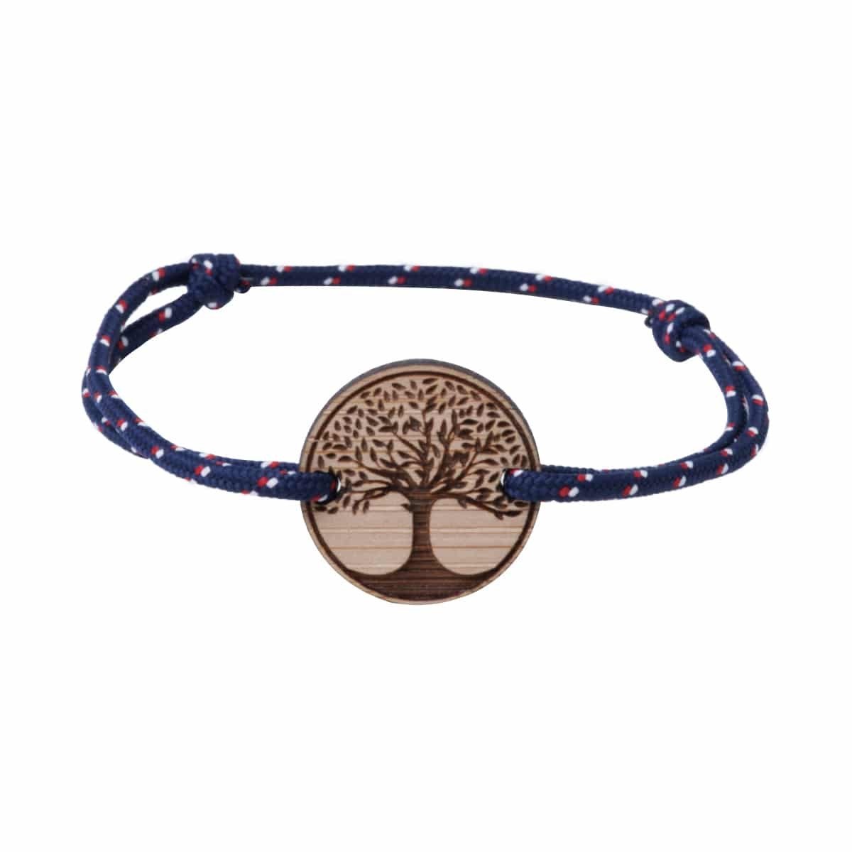 Bracelet Mixte L'Altruiste Bleu Cordon écoresponsable - Benedetti