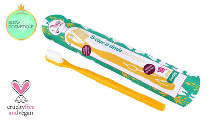 Brosse à dents bleu souple à tête rechargeable lamazuna - Benedetti