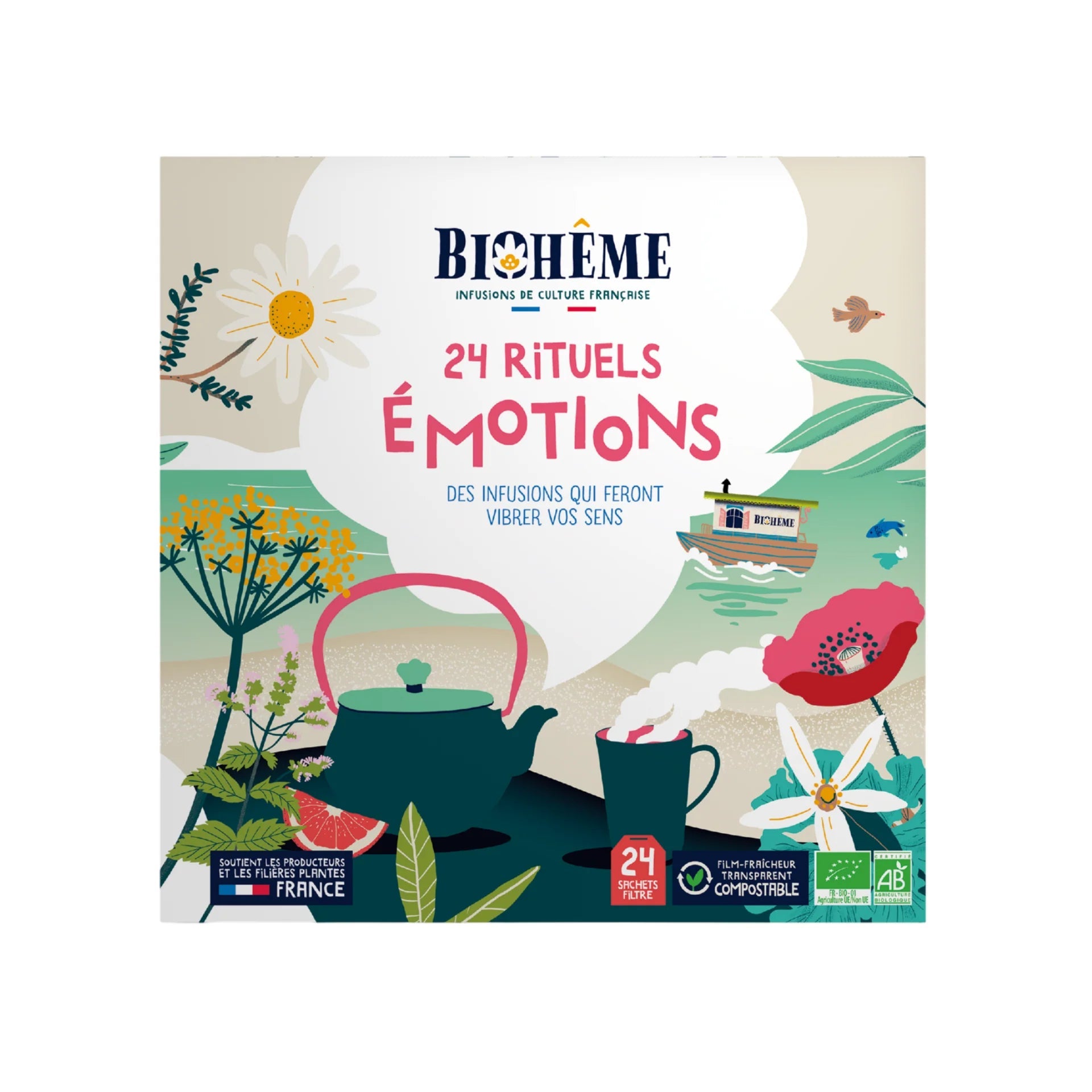 Calendrier 24 rituels emotions bio Biohême - Benedetti