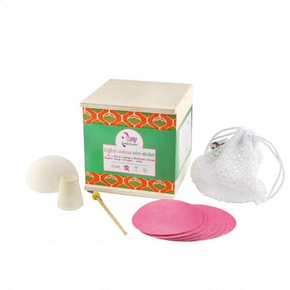 Coffret cadeau zéro déchet lingettes Lamazuna - Benedetti