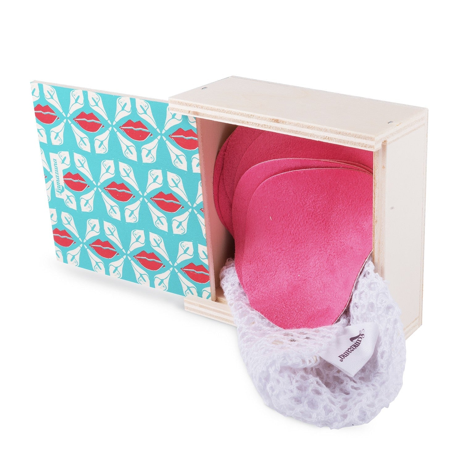 Coffret de 10 lingettes demaquillantes réutilisables, lavables en machine Lamazuna - Benedetti