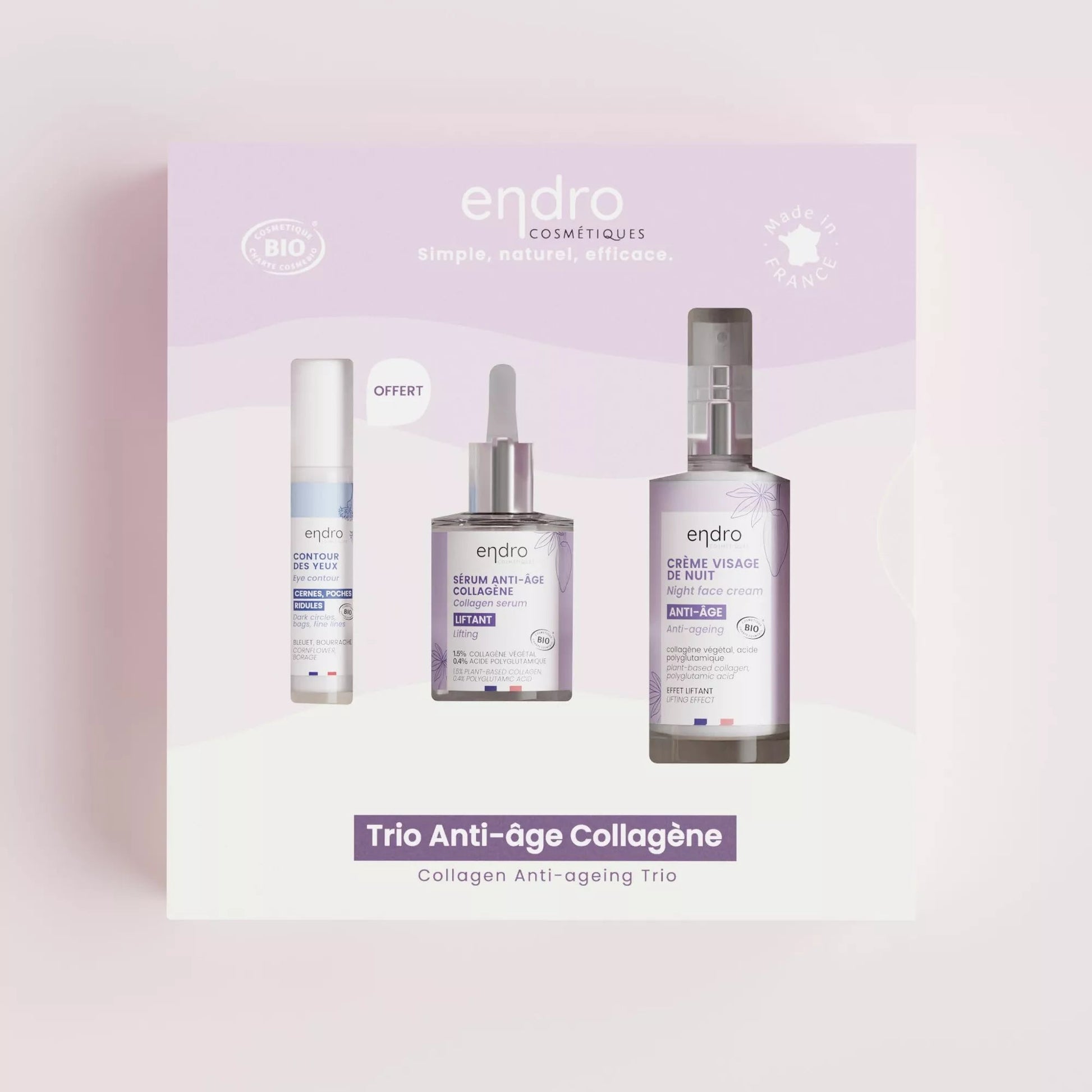 Coffret de Noël - Trio Anti - âge Collagène 2024 - Endro - Benedetti