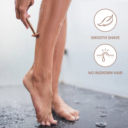 Coffret de rasage édition or rose Bambaw - Benedetti