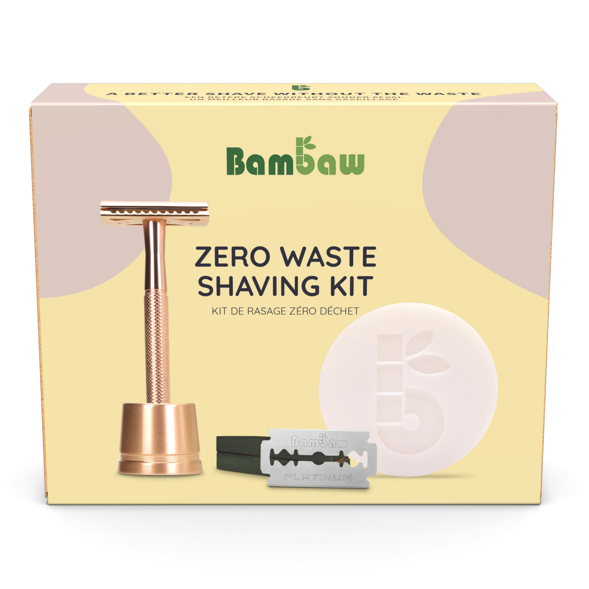Coffret de rasage édition or rose Bambaw - Benedetti