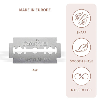 Coffret de rasage édition or rose Bambaw - Benedetti