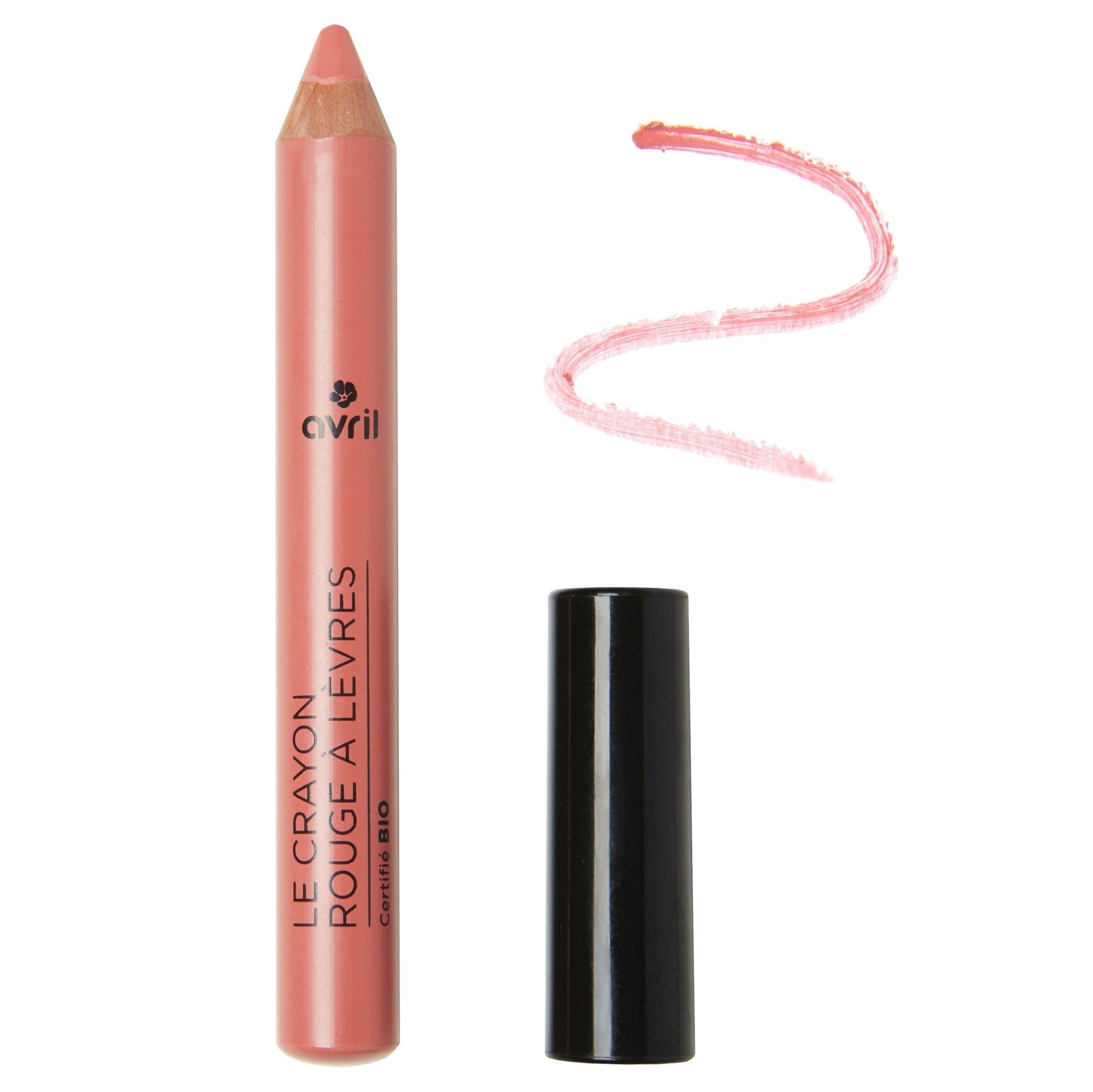 Crayon rouge à lèvres Bois de Rose Bio Avril - Benedetti