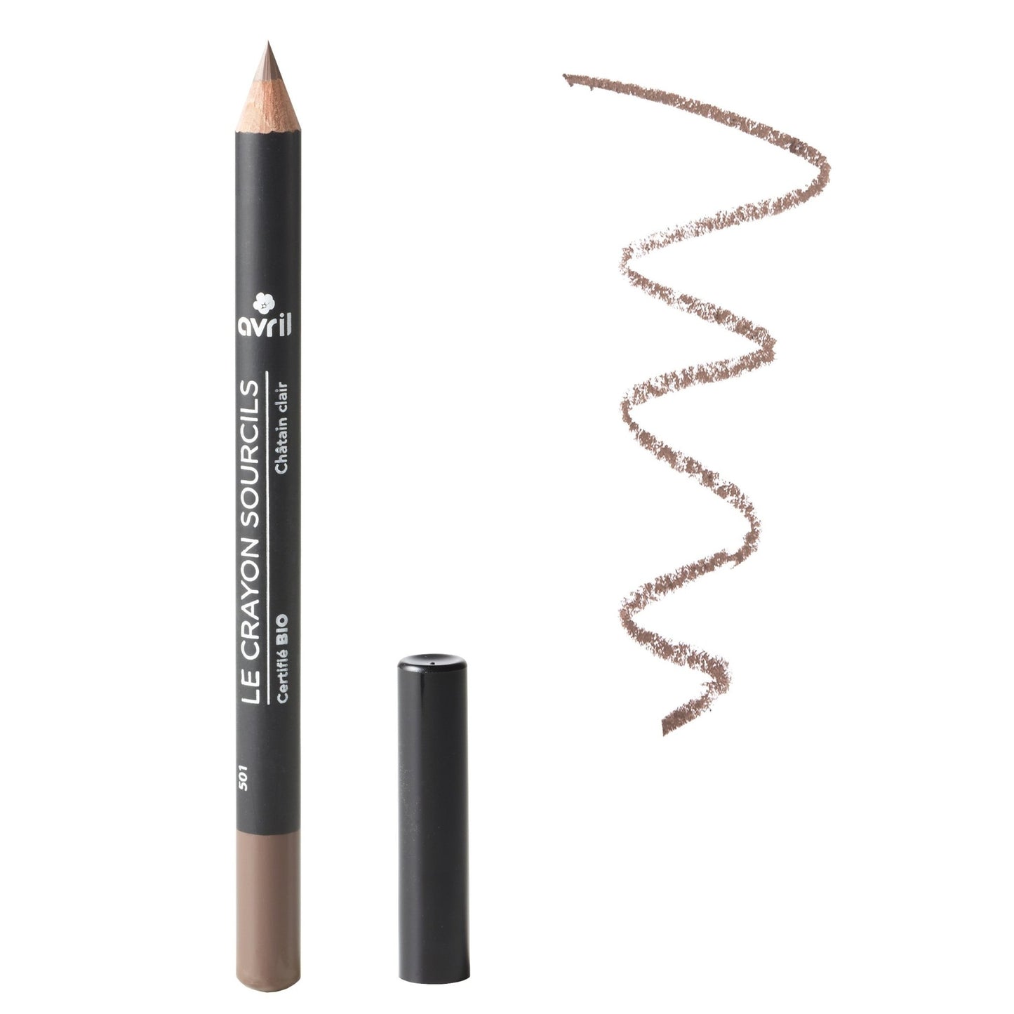 Crayon sourcils bio Chatain clair Avril - Benedetti