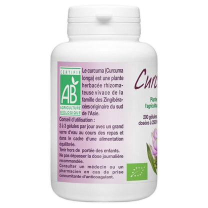 Curcuma Bio dosé à 250mg 200 gélules végétales Gph Diffusion - Benedetti