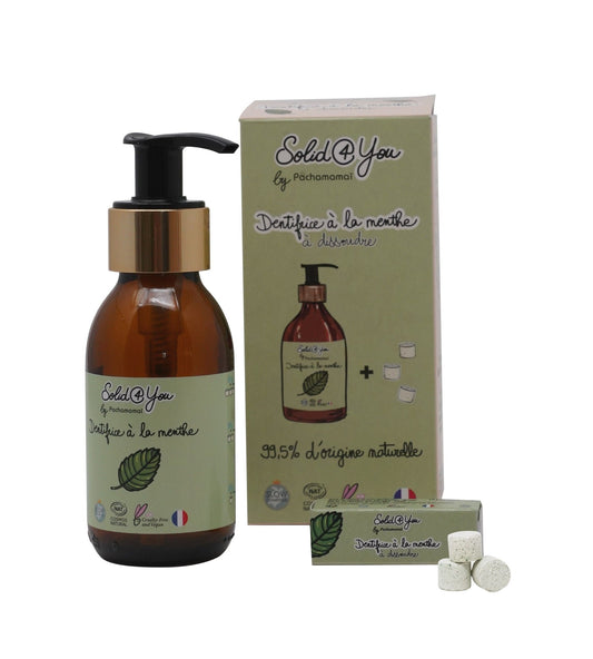 Dentifrice à la menthe à dissoudre Pachamamai + 3 pastilles - Benedetti