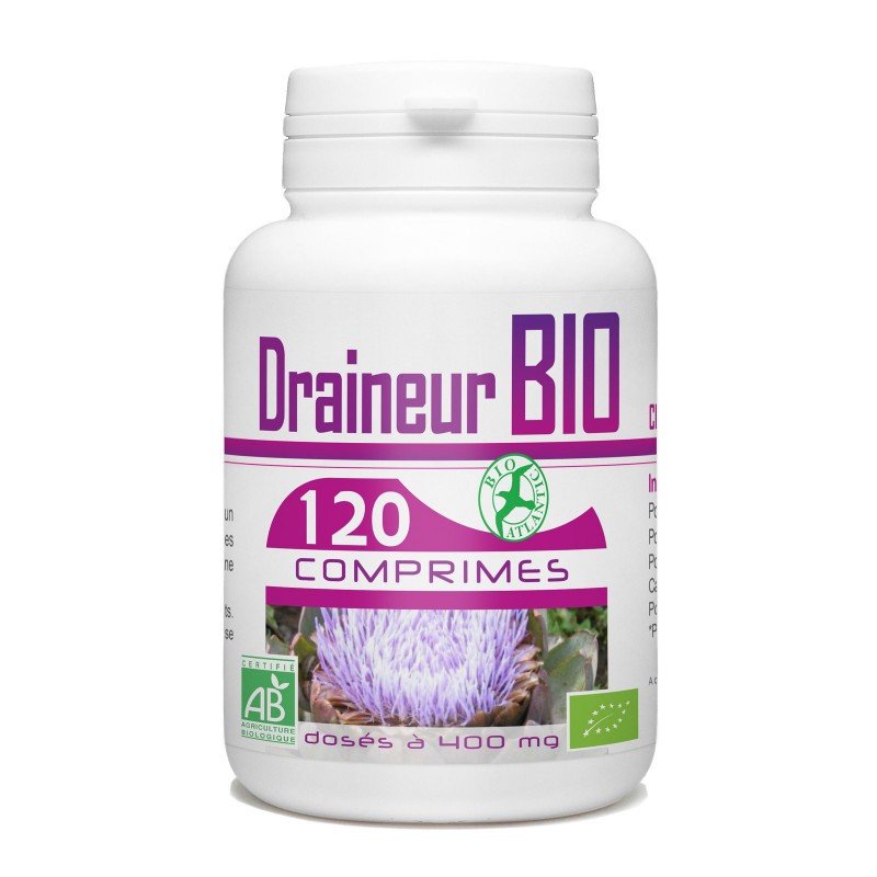 Draineur Bio artichaux, aubier de tilleul et radis noir 120 comprimés Bio atlantic - Benedetti