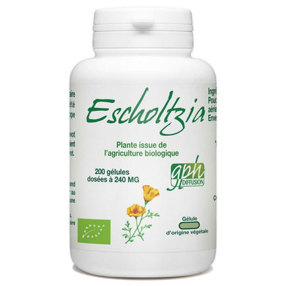 Escholtzia Bio dosé à 240mg 200 gélules végétales Gph Diffusion - Benedetti