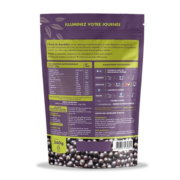 Éveil du Bouddha Açaï, Fraise & Banane ISWARI 360g - Benedetti