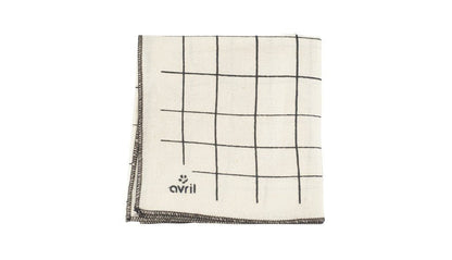 Furoshiki en coton bio imprimé carreaux 52x52cm Avril - Benedetti