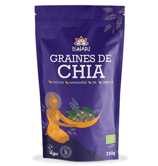 Graines de chia Bio Iswari 250g - Benedetti