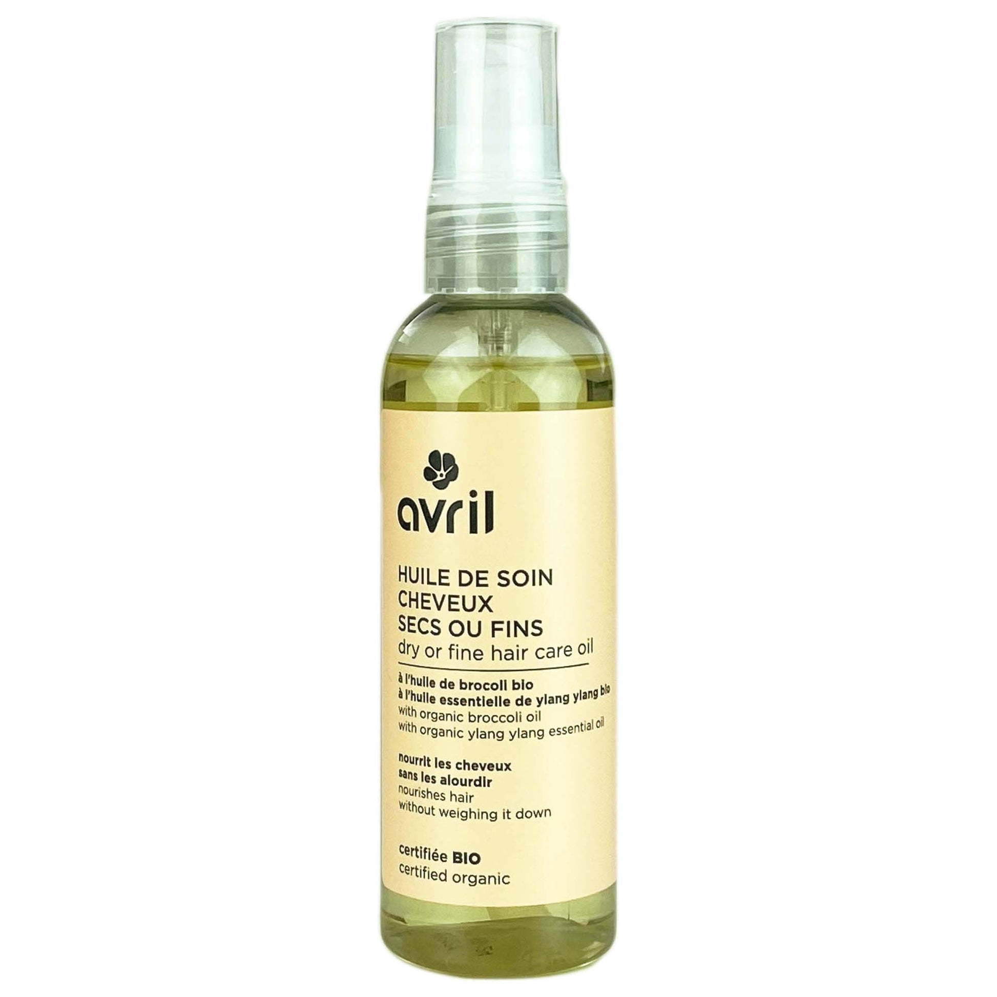 Huile de soin BIO cheveux secs ou fins Avril 100ml - Benedetti