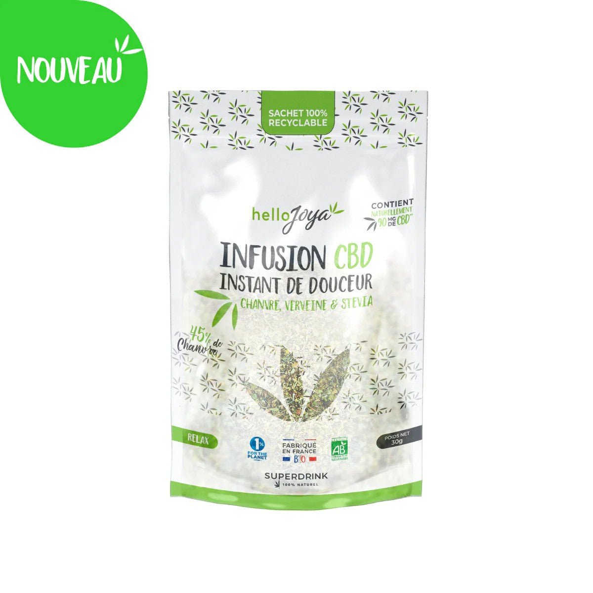 Infusion BIO CBD Instant de Douceur 30g Hello Joya - Benedetti