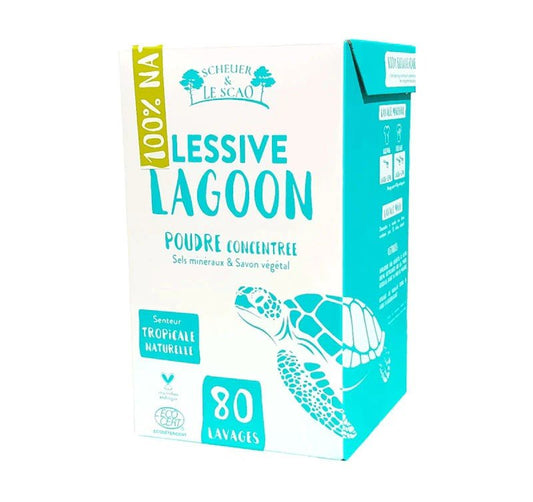 Lessive Lagoon Poudre concentrée 80 lavages SCHEUER ET LE SCAO - Benedetti