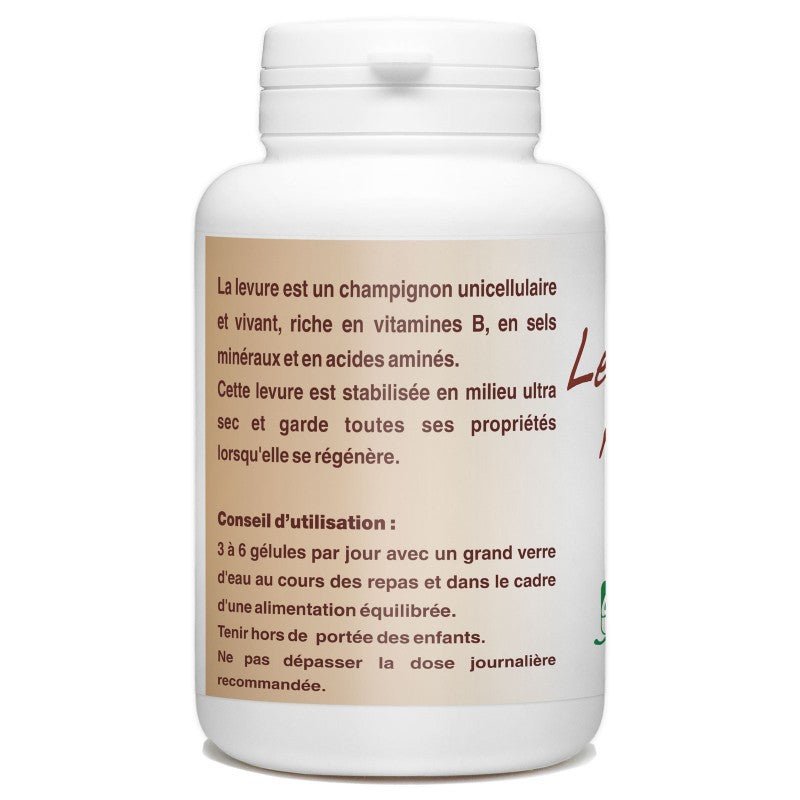 Levure de bière revivifiable dosé à 320mg 200 gélules végétales Gph Diffusion - Benedetti