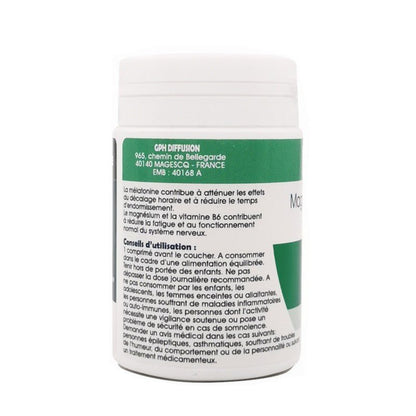 Mélatonine magnésium et vitamine B6 60 comprimés Gph Diffusion - Benedetti