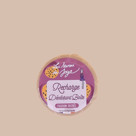 Recharge pour Déodorant en Boîte rechargeable Passion sucrée 65g Les savons de Joya - Benedetti