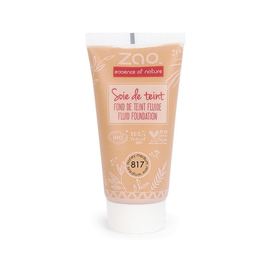 Recharge Soie de teint 817 Medium Miel Zao Make Up 30ml - Benedetti