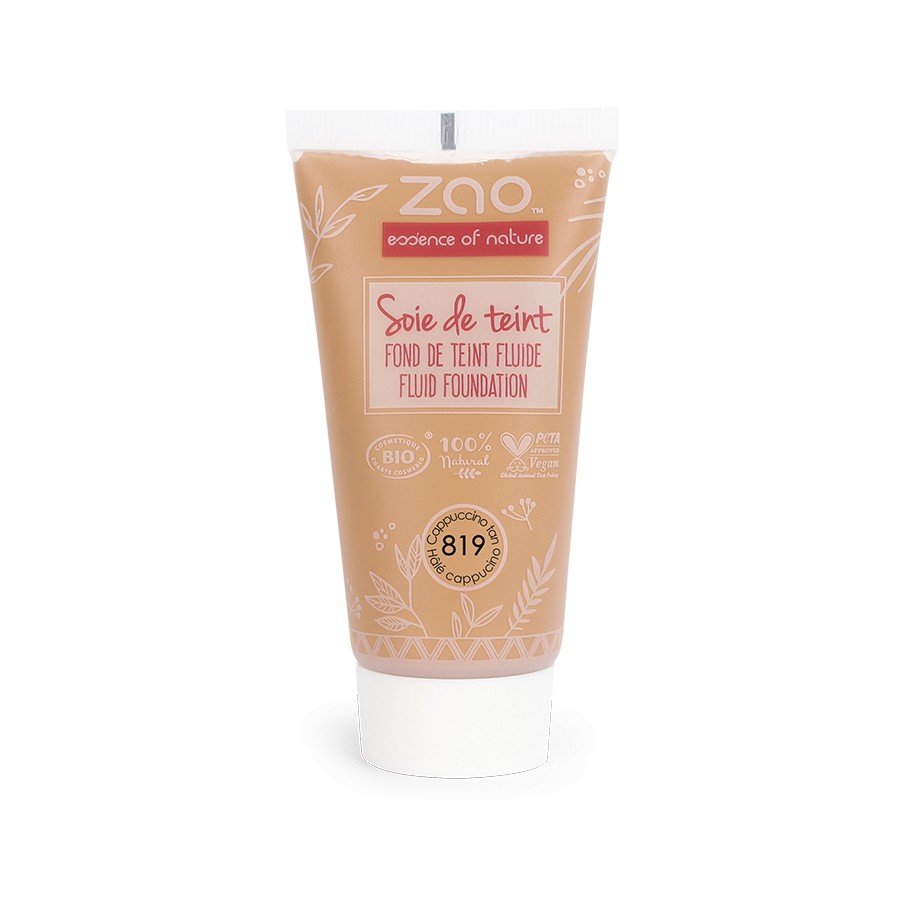 Recharge Soie de teint 819 Halé Praline Zao Make Up 30ml - Benedetti