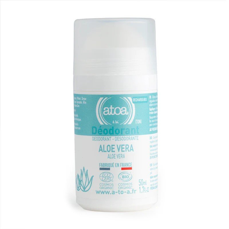 Roll on déodorant rechargeable Aloe Vera bio ATOA 50ml - Benedetti