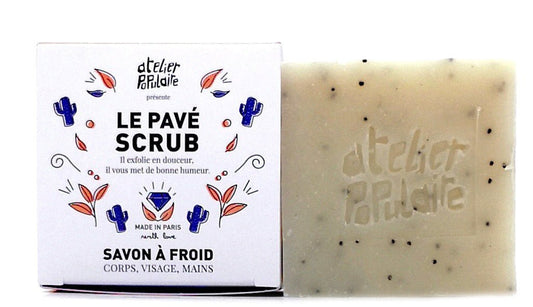 Savon à froid Atelier Populaire Pavé scrub 90g - Benedetti