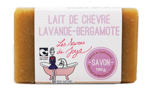 Savon lait de chevre lavande bergamote Les savons de Joya 100g - Benedetti