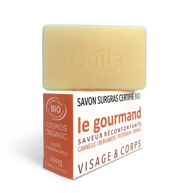 Savon surgras Le Gourmand visage et corps Gaiia 100g - Benedetti