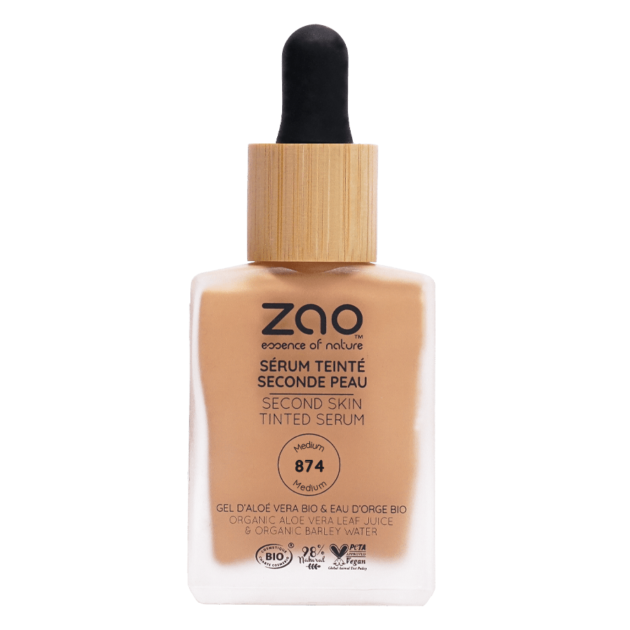 Sérum teinté Seconde peau 874 Medium Zao Make Up - Benedetti