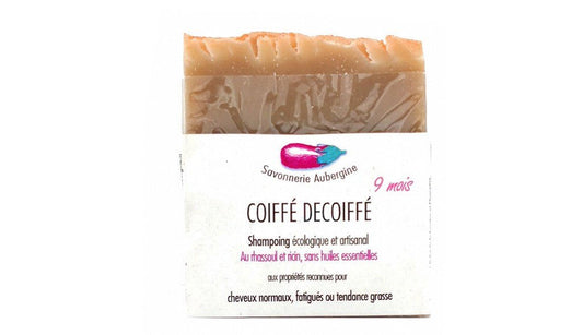 Shampoing coiffé décoiffé 9 mois savonnerie Aubergine 100g - Benedetti