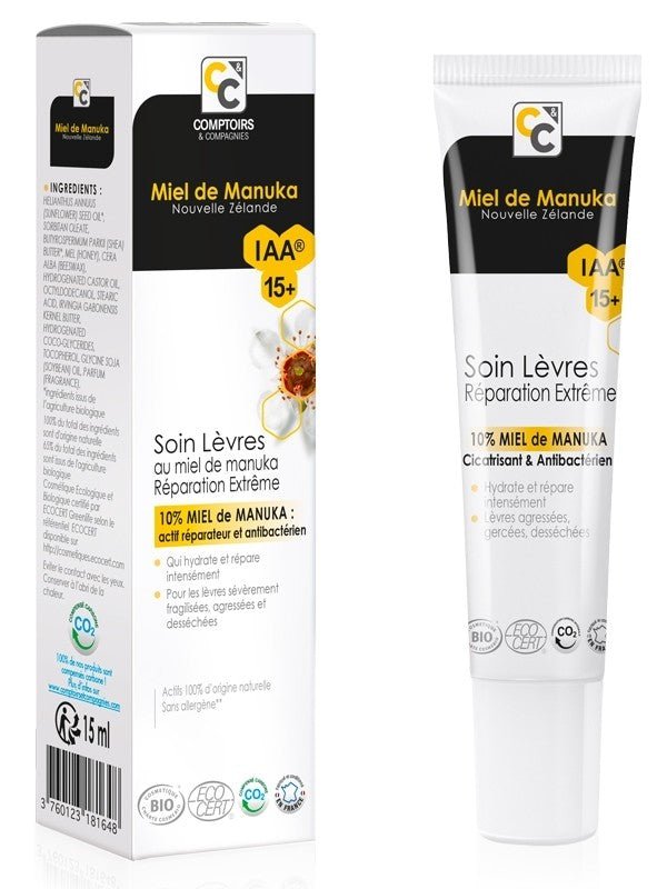 Soin Lèvres au miel de Manuka Comptoirs et Compagnies 15ml - Benedetti