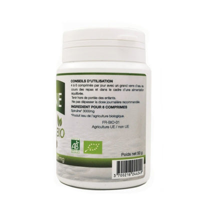 Spiruline bio 100 comprimés dosés à 500mg Gph Diffusion - Benedetti