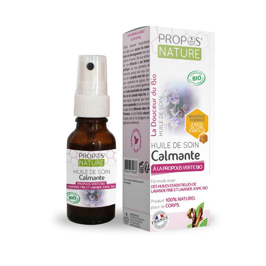 Spray Huile de soin calmante à la Propolis verte & lavande Bio Propos Nature 15ml Propos' Nature - Benedetti