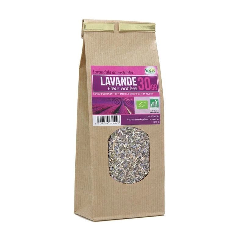 Tisane de Lavande Bio fleurs entières 30g GHP Diffusion - Benedetti